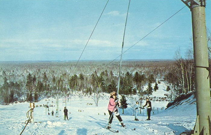 Au Sable Ranch and Ski Resort (Au Sable Ski Ranch) - Vintage Postcard